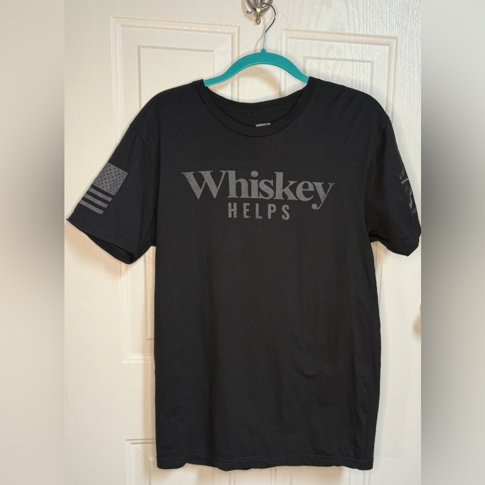 Grunt Style Black Short Sleeve Tee Whiskey Design